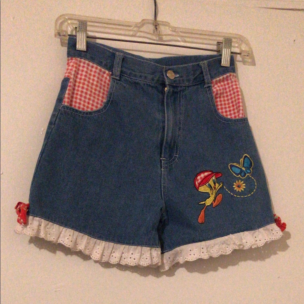 Vintage Looney Tunes "Tweety Bird" Denim Shorts